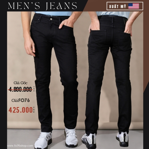 QUẦN JEANS NAM PHOM ÔM XUẤT MỸ MÀU ĐEN QJ4410T2