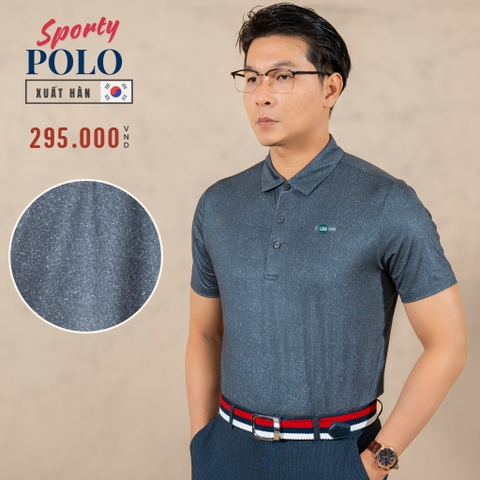 ÁO POLO THỂ THAO NAM TAY NGẮN XUẤT HÀN MÀU XÁM APL4423H2