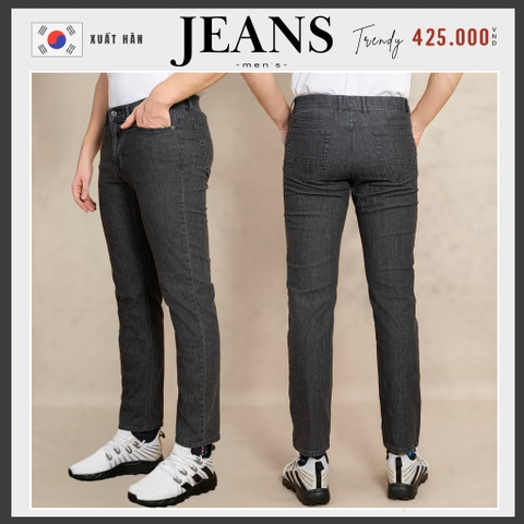 QUẦN JEAN NAM PHOM SLIMFIT XUẤT HÀN MÀU XÁM ĐEN QJ4624T1