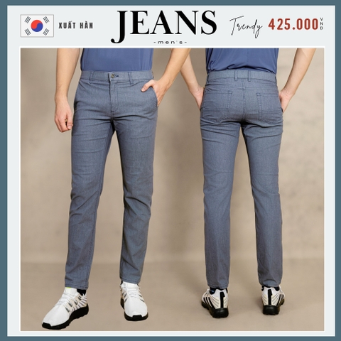 QUẦN JEAN NAM PHOM SLIMFIT XUẤT HÀN MÀU XÁM NHẠT QJ4624T
