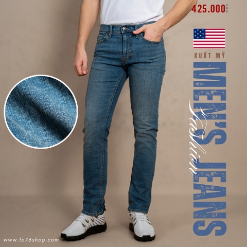 QUẦN JEAN NAM PHOM SLIMFIT MÀU XANH NHẠT QJ4614T1