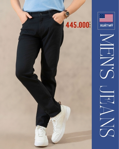 QUẦN JEAN NAM PHOM SLIM FIT XUẤT MỸ MÀU ĐEN QJ4B05N