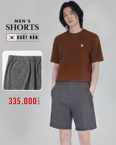 QUẦN SHORT NAM LƯNG QUẦN CO GIÃN XUẤT HÀN MÀU XÁM QS60404H2
