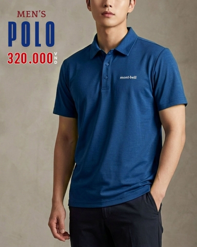 ÁO POLO THỂ THAO NAM TAY NGẮN MÀU XANH DƯƠNG PL60818H3
