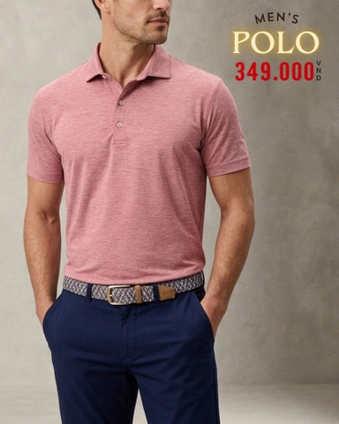 ÁO POLO GOLF NAM TAY NGẮN MÀU ĐỎ PL60910H10
