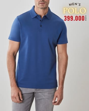 ÁO POLO COTTON NAM TAY NGẮN MÀU XANH NAVY PL6A04K8