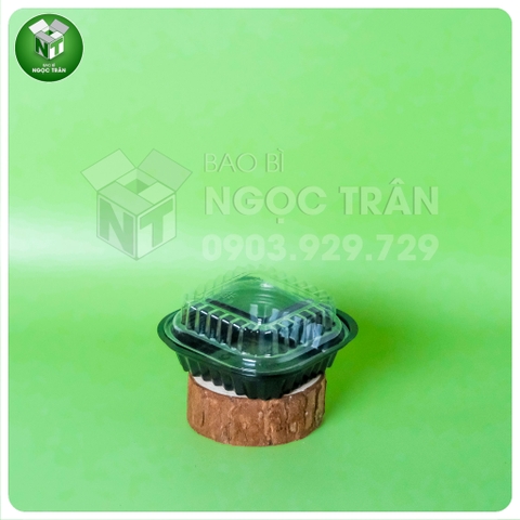 HỘP NHỰA ĐEN BÁNH BAO - HT12
