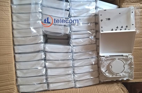 TL telecom sản xuất hộp phối quang ODF 4Fo (4 sợi, 4 core, 4 cổng) treo trong nhà