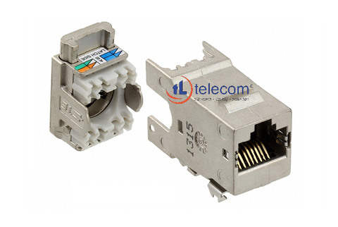 Nhân cắm mạng MODULAR JACK CAT6A Commscope Part number: 1711342-1