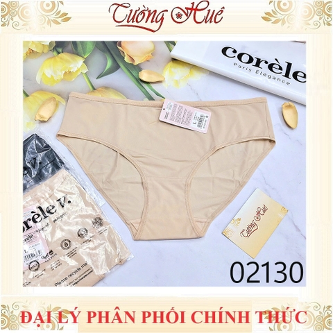 Quần lót nữ Marguerite by Corèle. V 02130 CHUẨN AN TOÀN OEKO-TEX Trơn Thun Lạnh Lưng Vừa. (FORM LỚN).