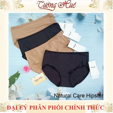 Quần lót nữ Triumph Natural Care Hipster Quần lót nữ cotton lưng cao vừa màu trơn.