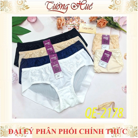 Quần lót nữ không viền sau annie QE 2178, Lưng thấp có ren