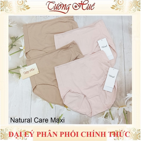 Quần lót nữ Triumph Natural Care Maxi Quần lót nữ cotton lưng cao màu trơn basic.