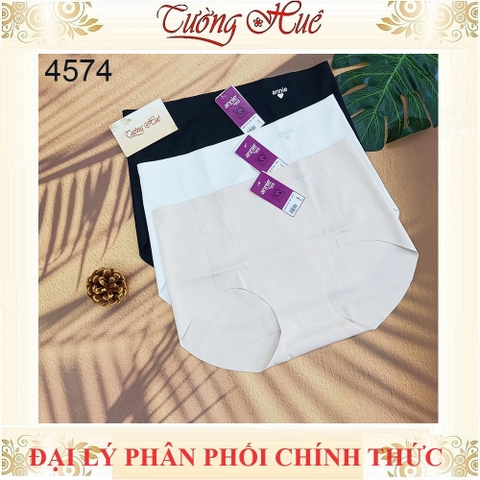 Quần lót nữ annie 4574 Quần lót su đúc lưng cao bao phủ nguyên mông không viền may.