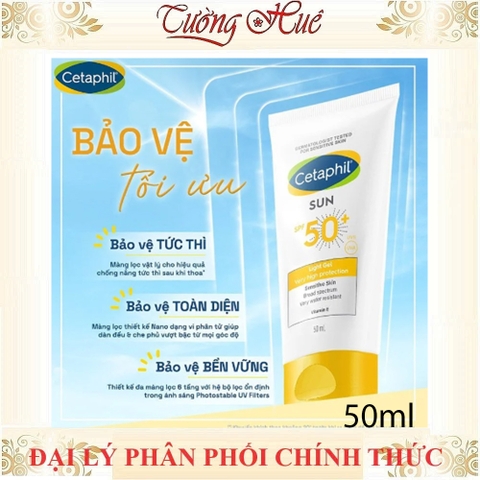 Kem Chống Nắng Cetaphil Dưỡng Ẩm Da Nhạy Cảm 50ml - 50g