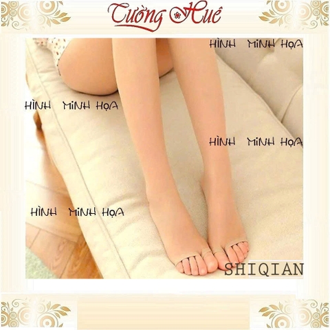 Quần Tất Nữ Màu Da Xỏ Ngón ShiQian Co Dãn Mềm Mịn Thoáng Khí