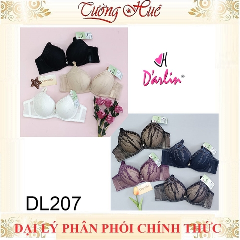 Áo lót nữ Darlin DL207 mút dày nâng ngực phối ren