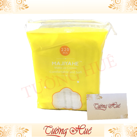 Bông Tẩy Trang 220 Miếng MAJIYAHE Make Up Cotton - MÀU NGẪU NHIÊN.