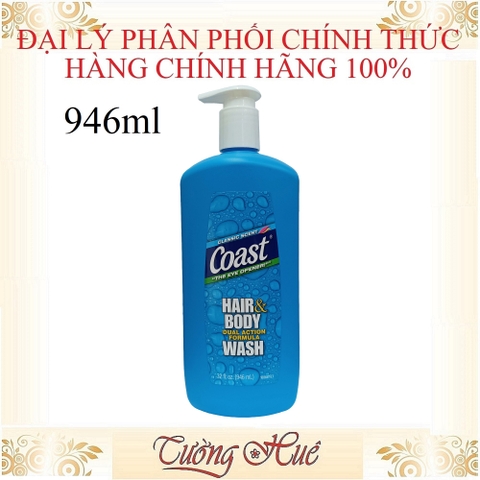 Tắm gội Nam Coast Classic Scent Hydrating Formula for Hair & Body - 946ml (Có Lựa Chọn)