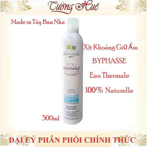 Xịt Khoáng Giữ Ẩm BYPHASSE Eau Thermale 100% Naturelle - 300ml