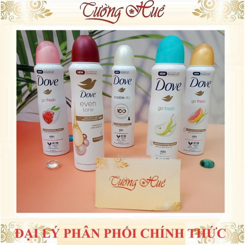 Xịt Khử Mùi Dove Nữ Anti Perspirant Nhiều Mùi 150ml (Có Lựa Chọn)