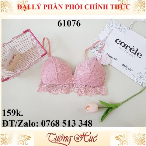 Áo bra Marguerite 61076 bra ren, cúp tam giác không gọng.