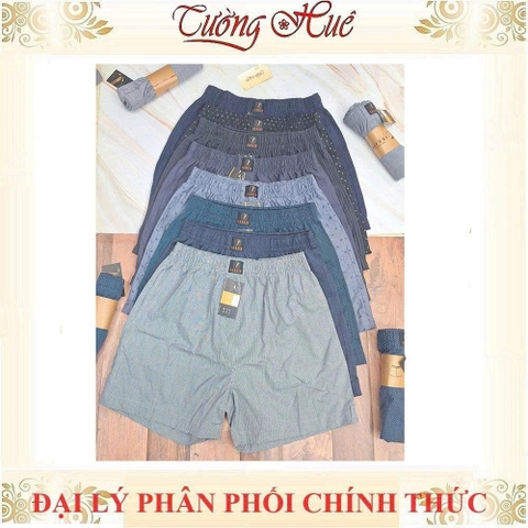 Quần Đùi Nam Vilani Họa Tiết Mặc Nhà Vải Cotton Mềm Mát Thoải Mái
