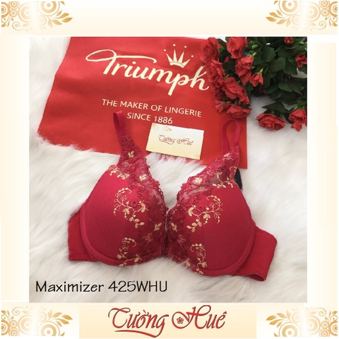 SALE SALE SALE - Áo lót nữ Triumph Maximizer 425 WHU ren thêu xẻ V sâu.