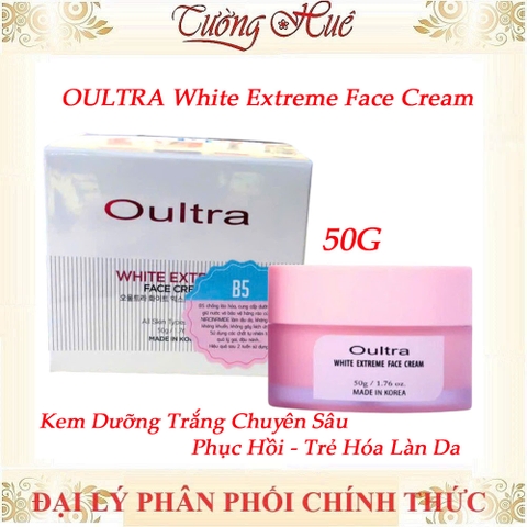 OULTRA Kem Dưỡng Trắng Chuyên Sâu - Phục Hồi - Trẻ Hóa Làn Da 50G
