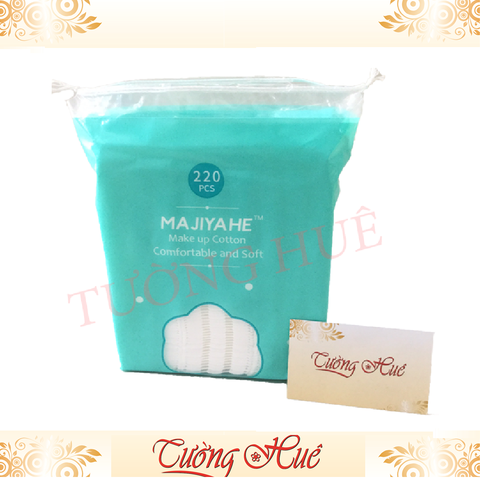 Bông Tẩy Trang 220 Miếng MAJIYAHE Make Up Cotton - MÀU NGẪU NHIÊN.