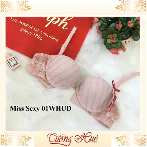 SALE SALE SALE - Áo lót nữ Triumph Miss Sexy 01 WHUD cúp ngang lưng ren.