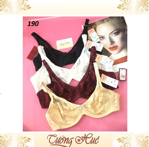 Áo lót nữ Lovely 190 V sâu ren lưới không mút có gọng.