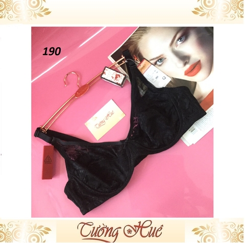 Áo lót nữ Lovely 190 V sâu ren lưới không mút có gọng.