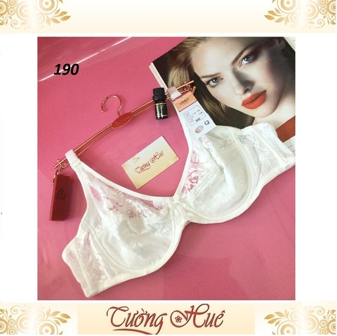 Áo lót nữ Lovely 190 V sâu ren lưới không mút có gọng.