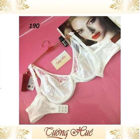 Áo lót nữ Lovely 190 V sâu ren lưới không mút có gọng.