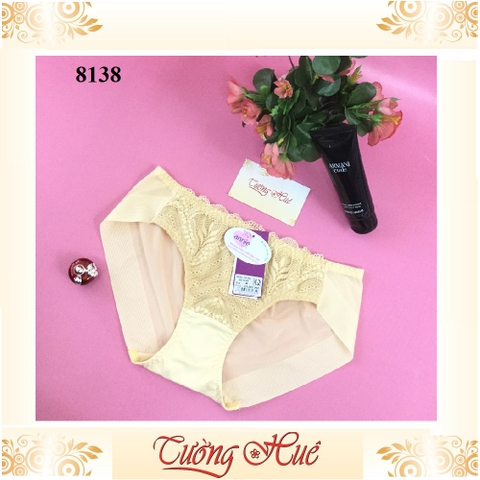 Quần lót nữ annie 8138 quần lót phối ren lưng vừa.
