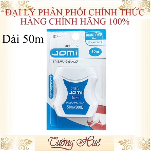 Chỉ Nha Khoa Jomi Dental Floss Hương Bạc Hà - 50m.