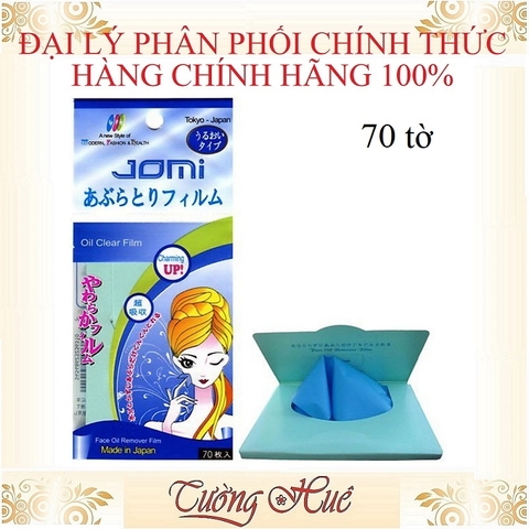 Giấy thấm dầu Nhật JOMI Oil Clear Film - 70 tờ