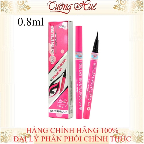 Viết Kẻ Mí Mắt True Lasting Mira Không Lem Đen Tuyền Suốt 24h - 0.8ml