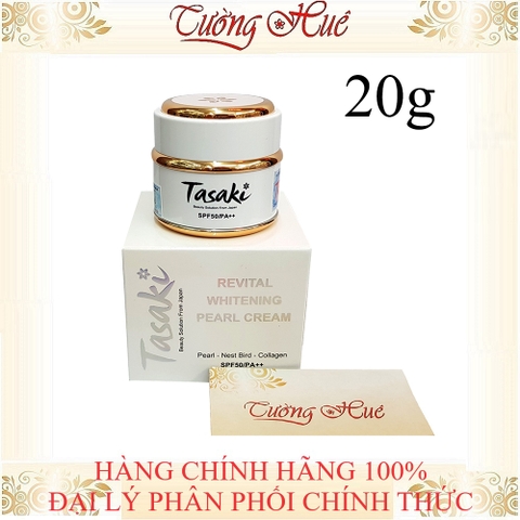 Kem Tasaki Dưỡng Trắng Da Ngọc Trai - Tổ Yến - Collagen - 20g - Trắng