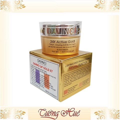 Kem Dưỡng Trắng, Ngừa Nám Davinci 24K Gold - 30g