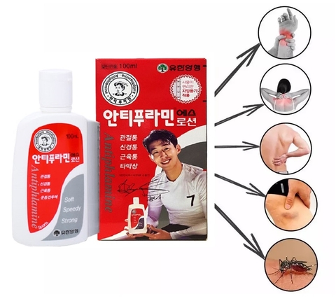 Dầu Nóng Xoa Bóp Hàn Quốc Antiphlamine - 100ml.
