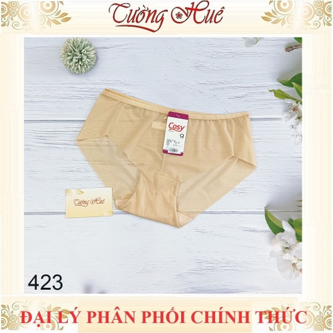 Quần Lót Nữ Cosy 423 Quần lót không viền may lưng vừa màu trơn.
