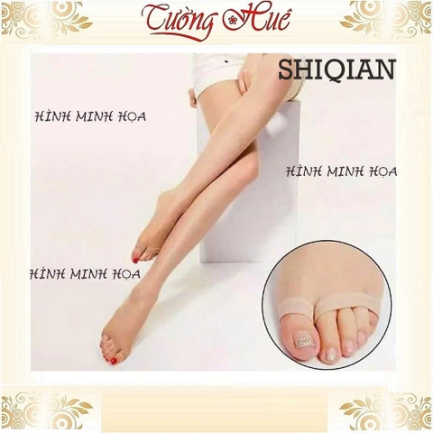 Quần Tất Nữ Màu Da Xỏ Ngón ShiQian Co Dãn Mềm Mịn Thoáng Khí