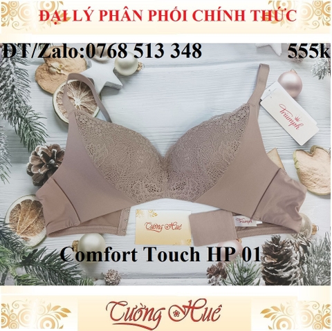 Áo lót nữ Triumph Comfort Touch HP 01 không gọng phối ren lưng bảng to.