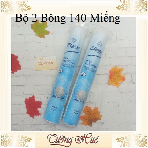 Bông Tẩy Trang Elegant Beauty - 140 Miếng