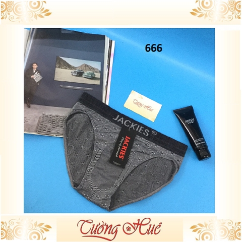Quần lót nam Jackies 666 thun siêu co giản 6 chiều.