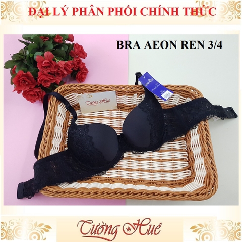 Áo lót nữ Bra Aeon áo ngực nâng phối ren nữa quả.