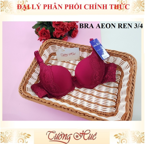 Áo lót nữ Bra Aeon áo ngực nâng phối ren nữa quả.