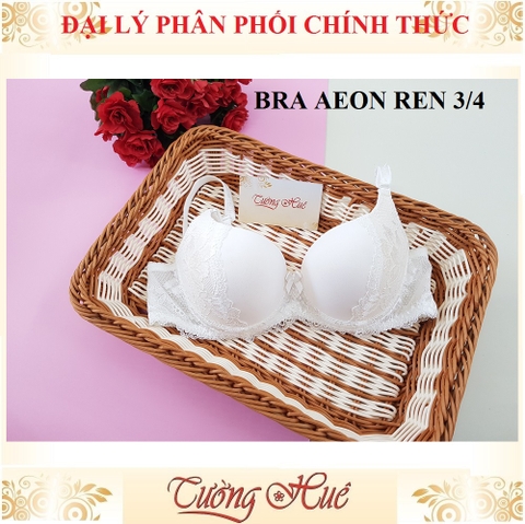 Áo lót nữ Bra Aeon áo ngực nâng phối ren nữa quả.